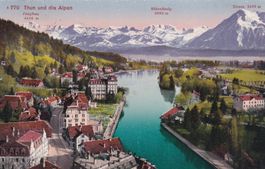 Thun mit die Alpen 1920