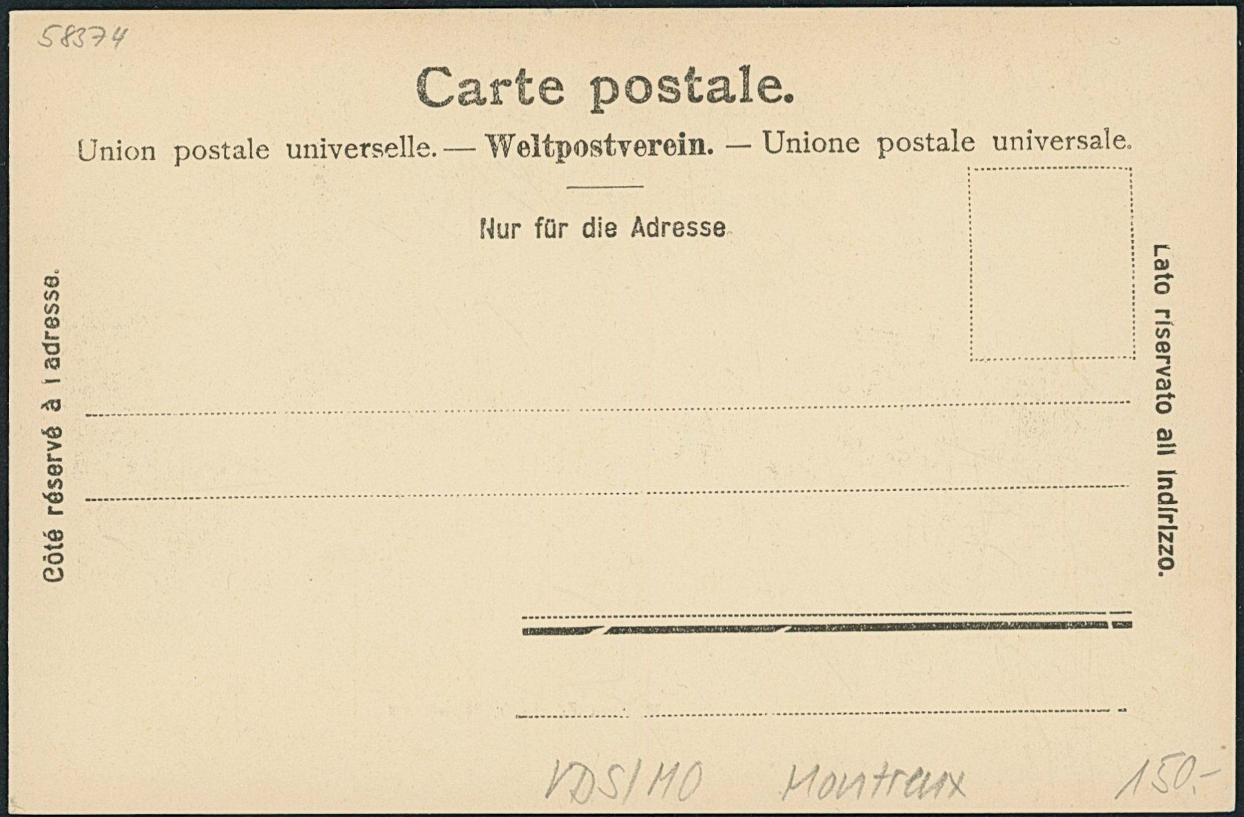 Cartoline postali: VDS Montreux – Nuovo (secondo la descrizione) da Schindellegi venduto da leecollect 1