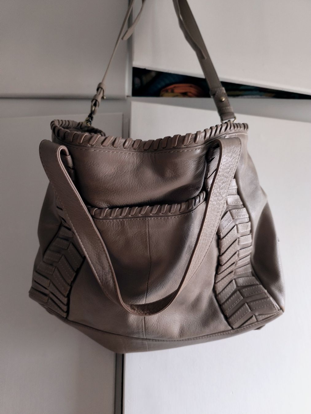 Borse da donna: Leder Shopper/Tasche taupe – Usato da Schaffhausen venduto da gab_v5qf 1