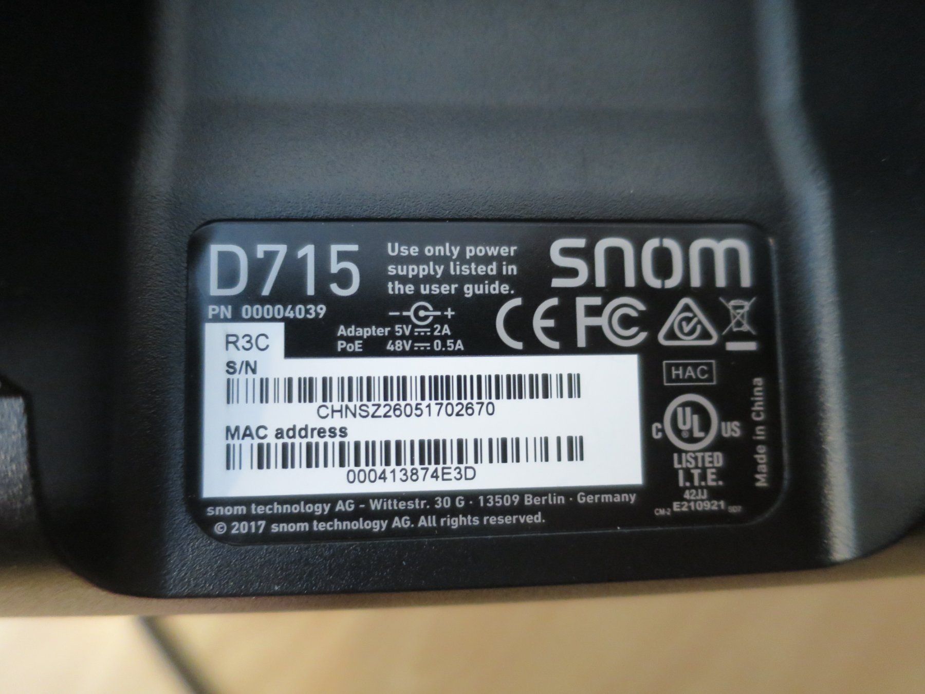 Snom Telefoni: VoIP-Tischtelefon Snom D715 – Usato da Zürich venduto da 1.Simon 3