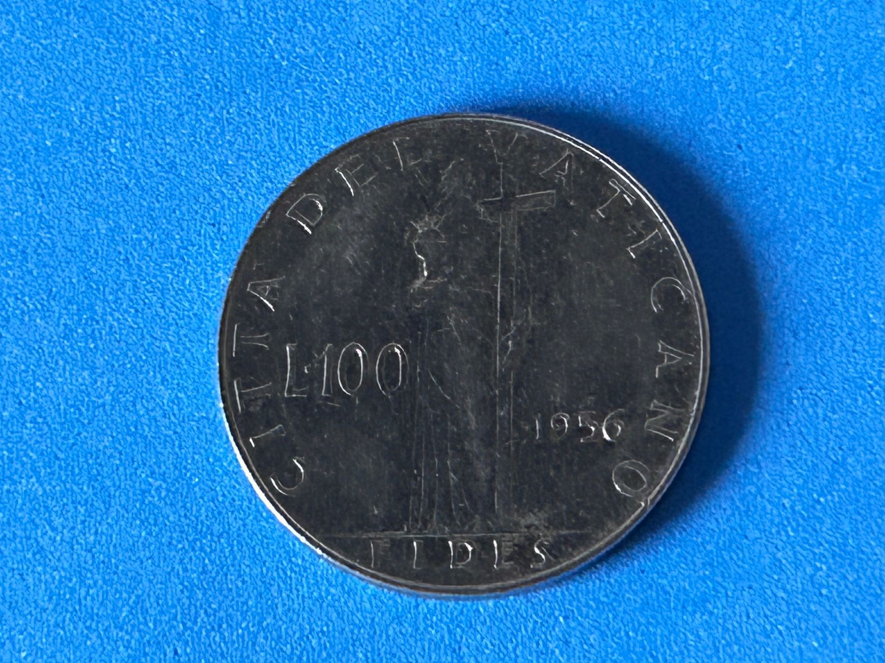 Tutti le monete: Vatican - 100 Lire - Pius XII 1956 – Usato da Corcelles NE venduto da AJKader 6