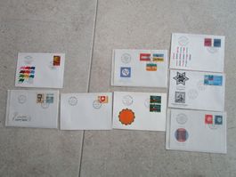 Schweizer Briefmarken Ausgabetag Brief