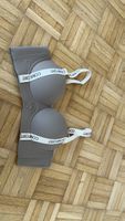Bustier Comfort grau mit Trägern