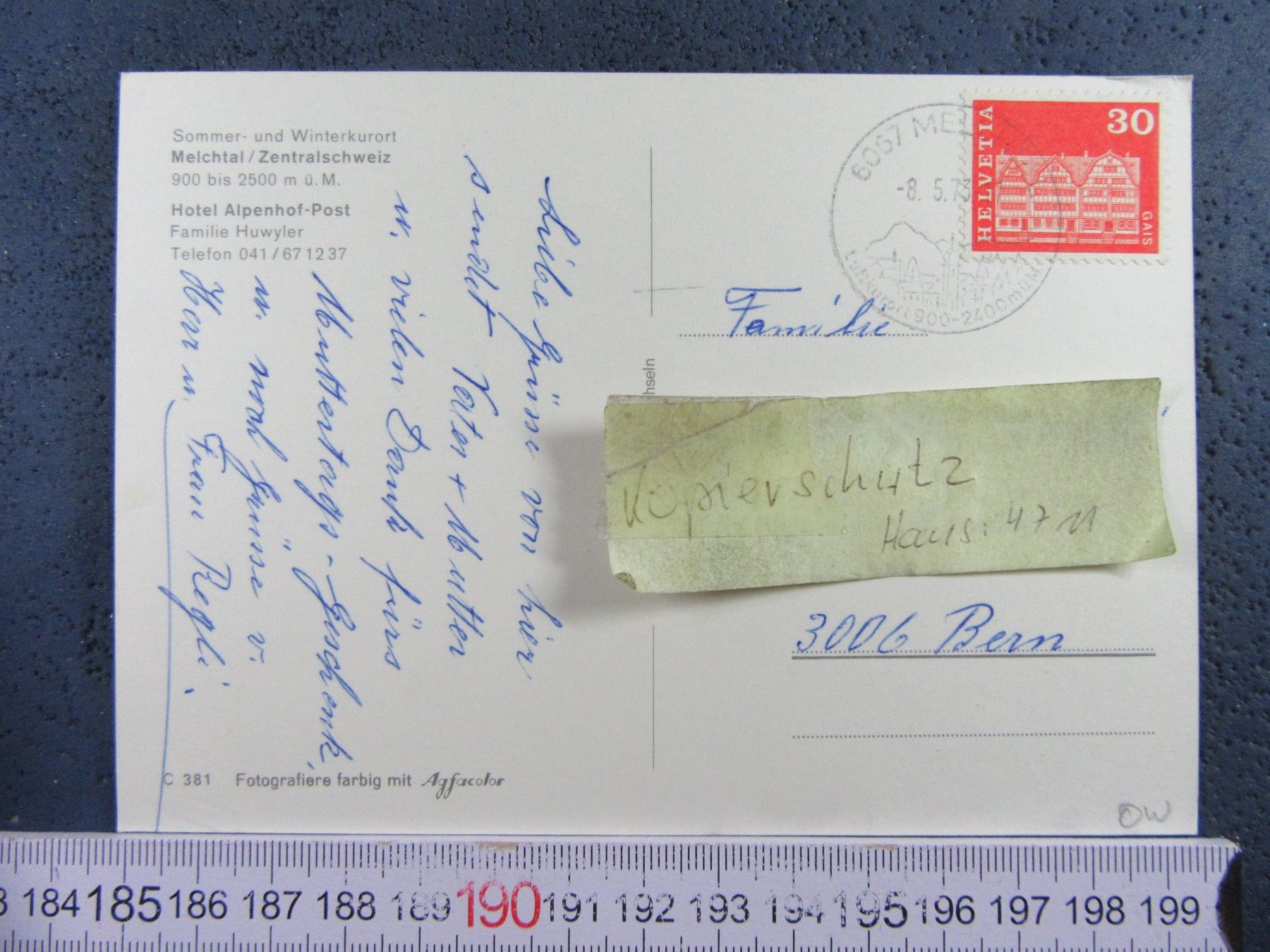 Cartoline postali: MELCHTAL 1973 AK ONW – Usato da Ettingen venduto da Hausi4711 1