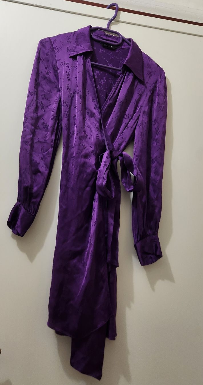 Tara Jarmon Vestiti: Robe Tara Jarmon violette fleurie viscose taille S – Usato da Niedergösgen venduto da Eva2410 2