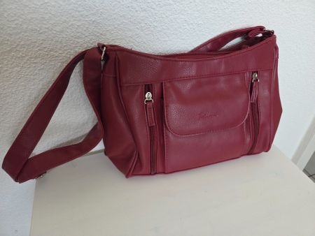 Bellini Damentasche bordeauxrot guter Zustand