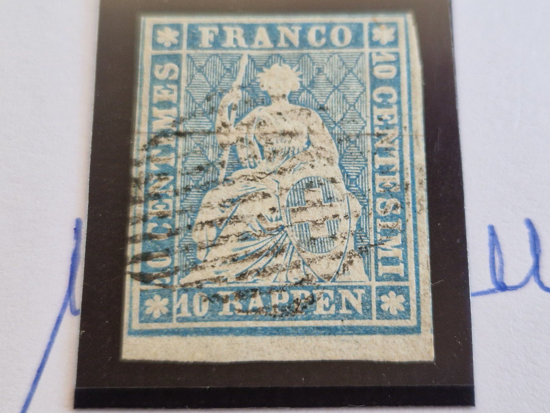 Tutti i francobolli: Strubel 23Eb, Attest, Bogenrand, ab 1.- – Usato da Burgdorf venduto da Glossy01 1