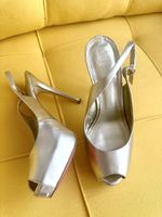 Pumps Guess Gold Grösse 38Slingpumps Peep Toe