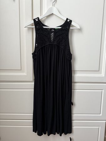 Benetton black super soft summerdress NEW