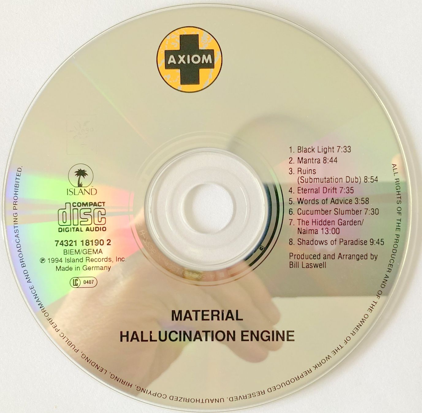 CDs: MATERIAL - HALLUCINATION ENGINE (1 CD) – Gebraucht aus Bottens von hotter-than-hell 2