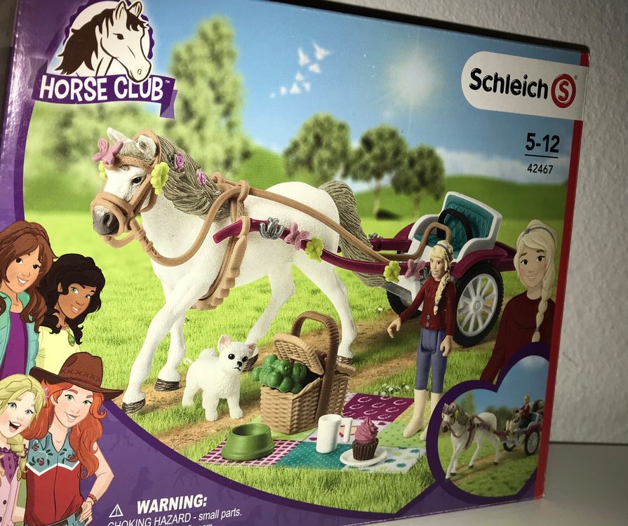 schleich HORSE CLUB Speelfigurenset - Sarah Zorgt voor de Jonge Dieren