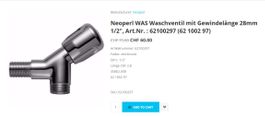 Waschmaschinenventil mit Oberteil (Neoperl ProfiLine)