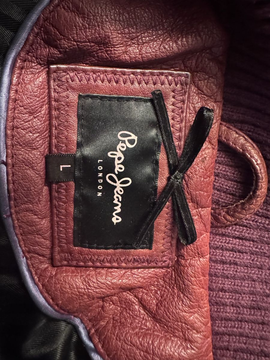 Pepe Jeans Giacche: Lederjacke Bordeaux Grösse 38 – Usato da Zürich venduto da Phreni1 3