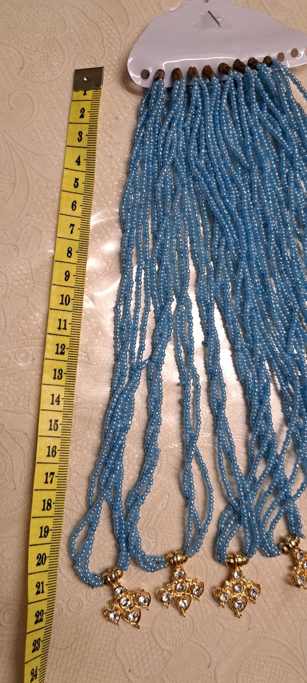Catenine: Perlenketten Set (8)hellblau mit Anhänger neu – Nuovo (secondo la descrizione) da Bern venduto da mahilini 1