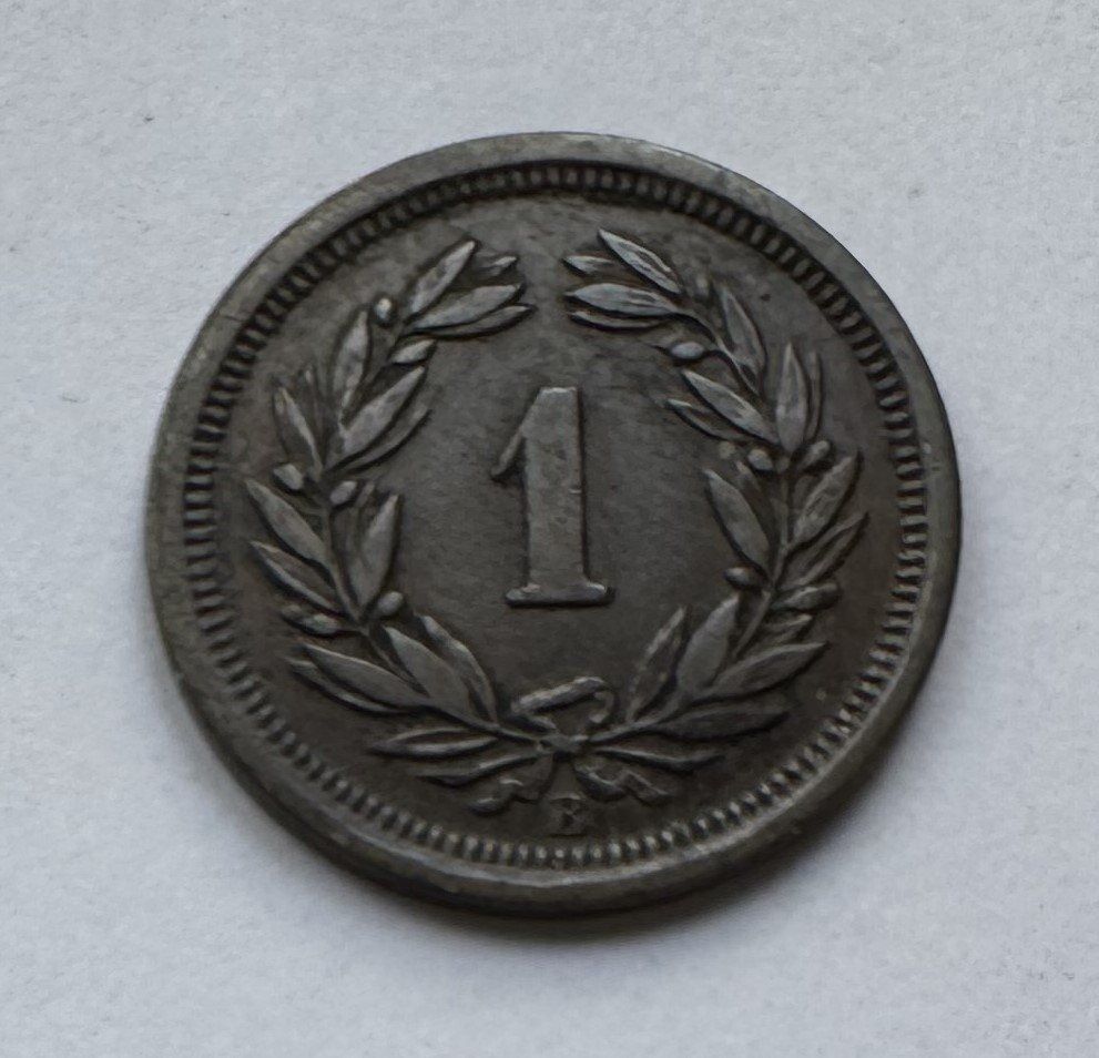 Tutti le monete: 1898 1 Rappen ss+ – Usato da Kirchberg SG venduto da Zenhad69 2