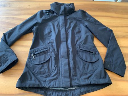Schwarze Luxus Regenjacke ALLSPORT Grösse 40 wie NEU