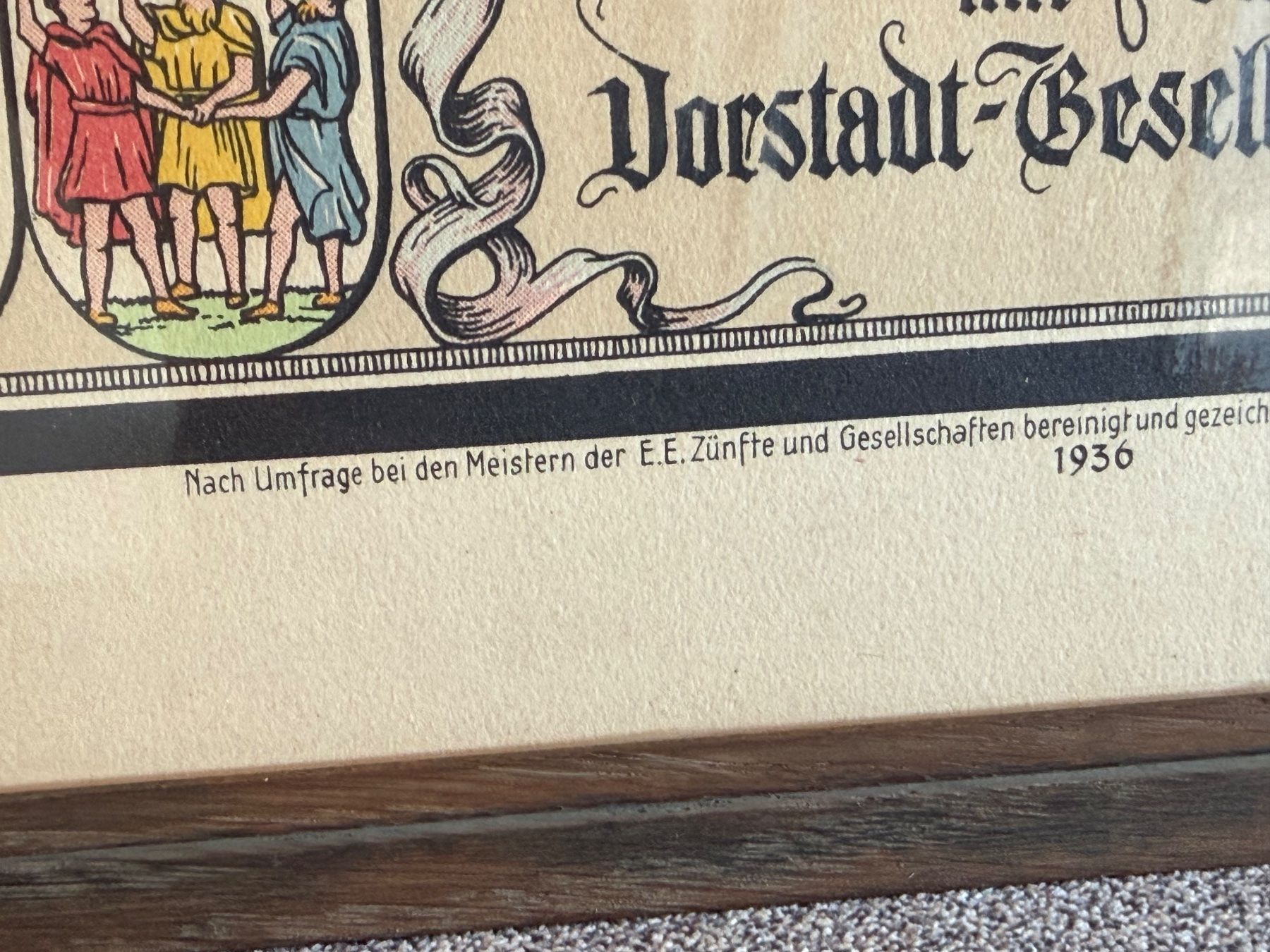 Tableaux: Historischen Wappen Basler Baslerstab – D'occasion à Basel par PAUL_ART 4