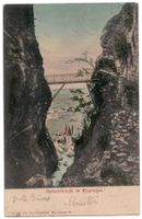 Alpbachschlucht ob Meyringen, gelaufen 1903