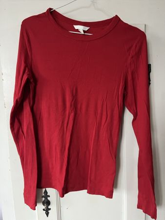 Langarmshirt H&M rot Baumwolle gebrauchter Zustand