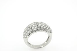 Ring mit ca. 1.0ct Brillant Pavé Besatz in 18K Gold *S4179