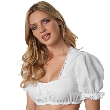Dirndlbluse Spitzen Bluse Größe XXL