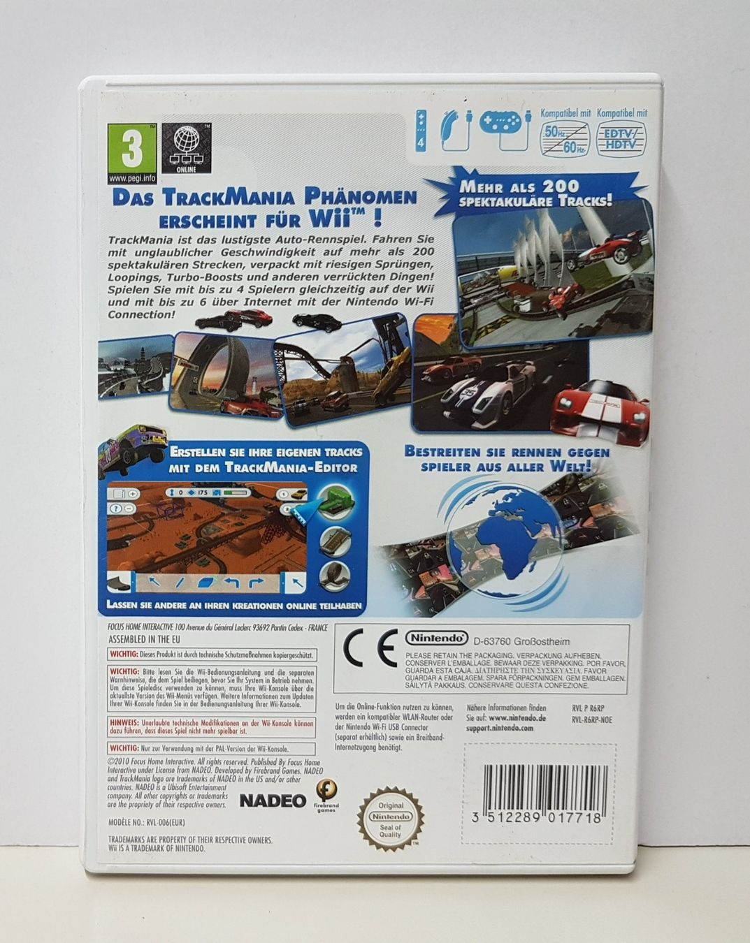 Nintendo Giochi: Trackmania TM Auto-Rennspiel  Wii – Usato da Schüpfheim venduto da Games_Spielkonsolen 3