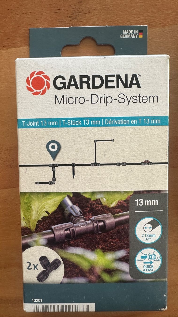 Gardena Fixations: Gardena Microdrip System T-Stück 13mm – Neuf avec emballage d'origine à Thun par yvonne.95 2