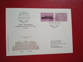 Sonderbrief Bahnpost Commerazione Gottardo Luino Bellinzona