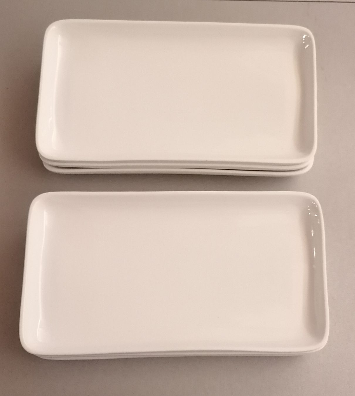 Piatti: 6 rechteckige Teller 22 x 12 cm – Nuovo (secondo la descrizione) da Schwarzenegg venduto da musi09 3