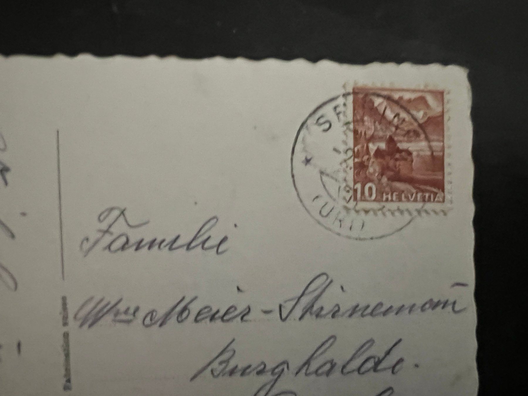 Cartoline postali: AK   1947 Kinzigpass    (G3287) – Usato da Hinwil venduto da Sidi4 1