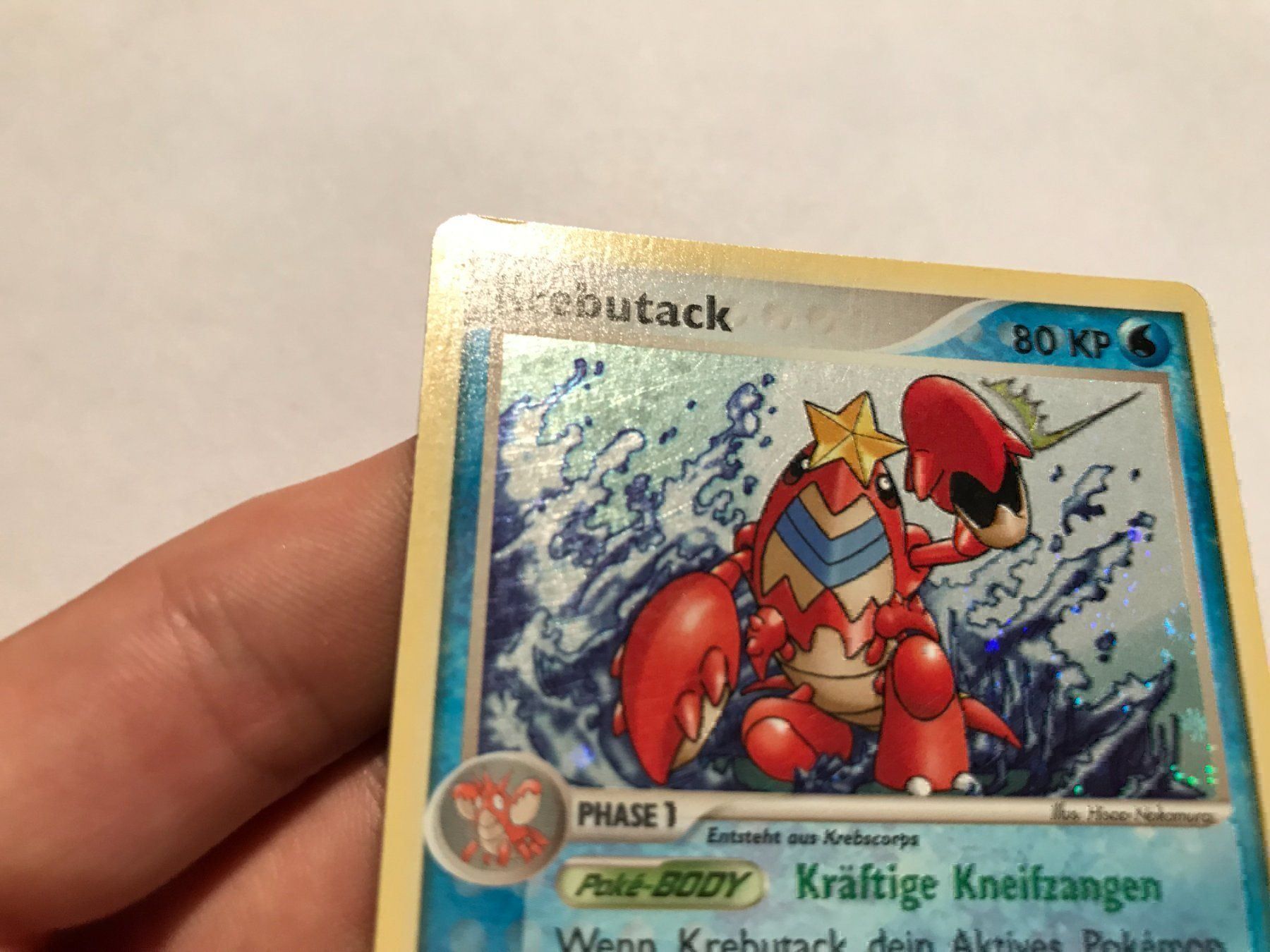 Pokémon Sammelbilder & Trading cards: Krebutack holo – Gebraucht aus Hagendorn von Pokecollectorch 3