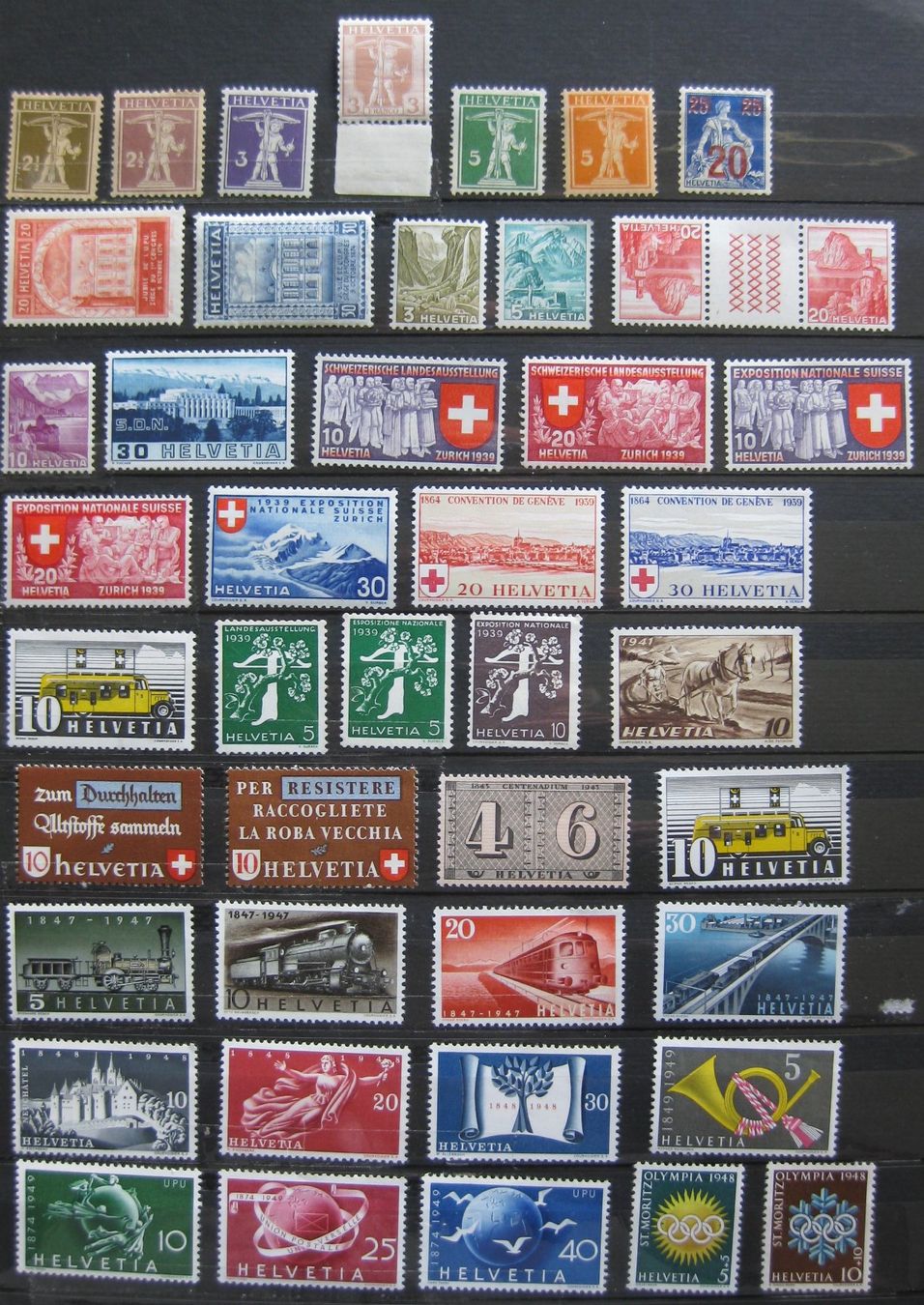 Alle Briefmarken: 1907 - 1960 Einwandfrei postfrisch ** – Neu (gemäss Beschreibung) aus Frauenfeld von Interessent1