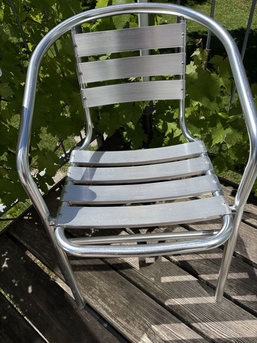 Sedie: 6 Gartenstühle aus Aluminium – Usato da Winterthur venduto da MARE014 2