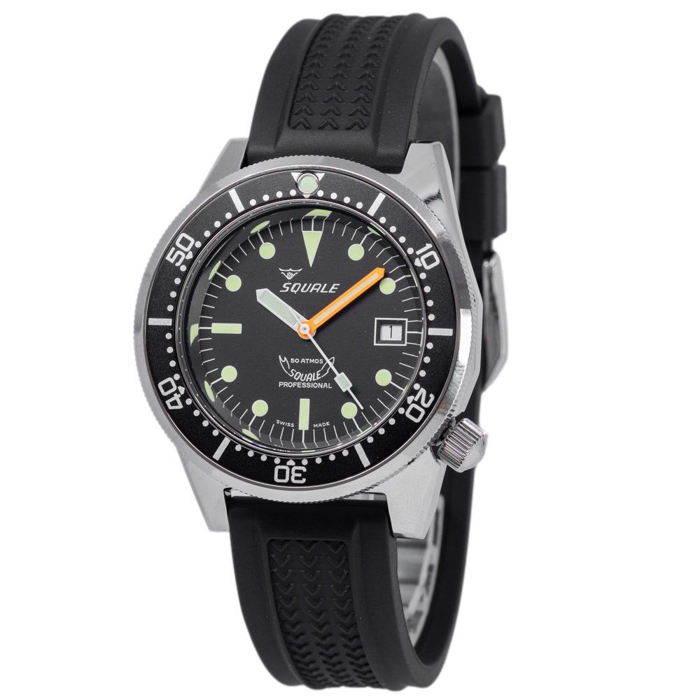 Squale Uhren: Squale Men's 1521CL.VO Classic Black Dial 50 ATM Automatic – Neu und originalverpackt aus Schindellegi von harveystore