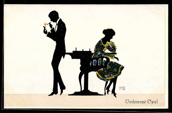 Cartoline postali: Marte Graf: Verlorenes Schachspiel, Sche – Usato da Berlin venduto da bartko-reher