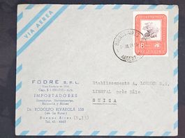 CL24 Enveloppe + Timbre Argentine 1964