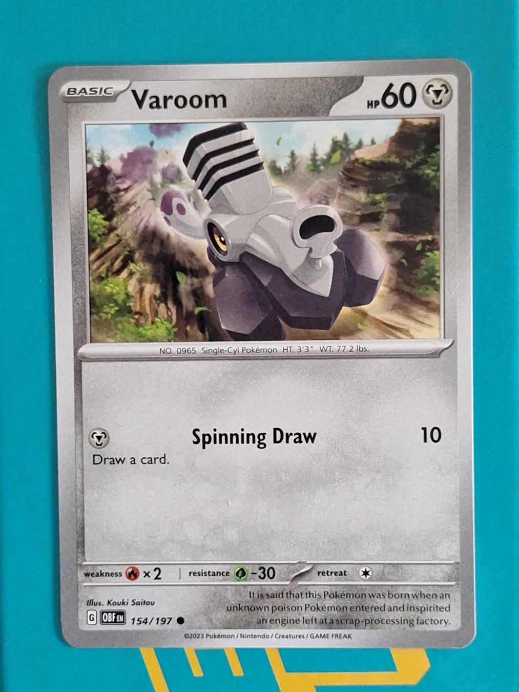 Pokémon Carte collezionabili: Varoom - Pokemon Obsidian Flames – Usato da Altstätten SG venduto da GGsGameshop