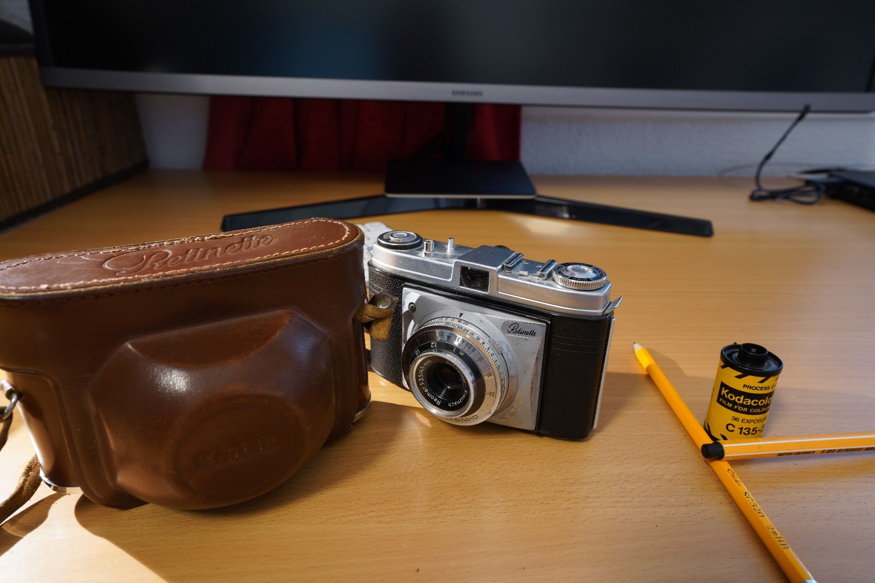 Kodak Kamera: Kodak Retinette Reimar 1:3,5/45mm + Hülle – Gebraucht aus Dagmersellen von sim_zqh8
