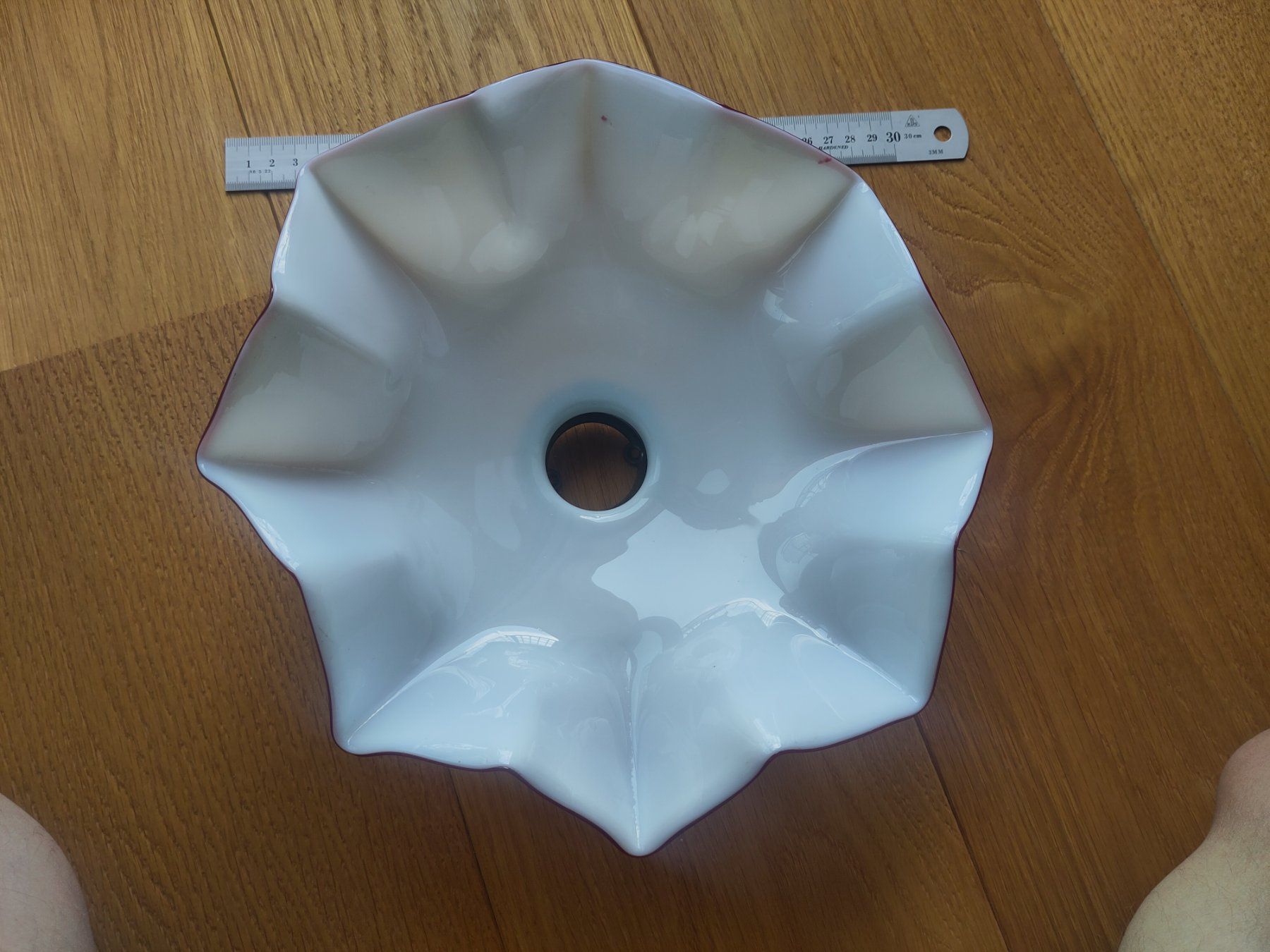 Paralumi: Lampe Schirm aus Glas – Usato da Aarwangen venduto da Riverman 2