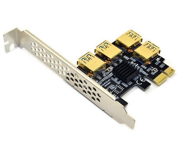 Unità & Adattatore: 2021 4-fach Mining PCIE Riser 4x USB 3.0 – Nuovo e nell'imballaggio originale da Wettingen venduto da Schabernack_sam 1