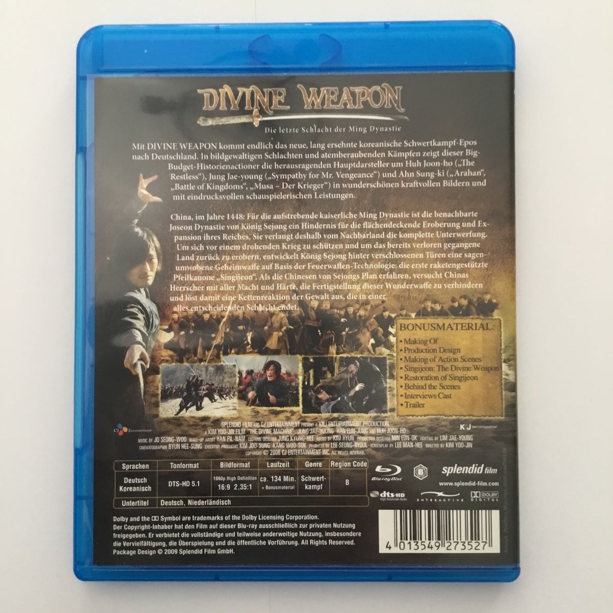 Tutti i DVDs: Divine Weapon - Blu Ray Neu Wertig – Nuovo (secondo la descrizione) da Blauen venduto da berlingo65 1