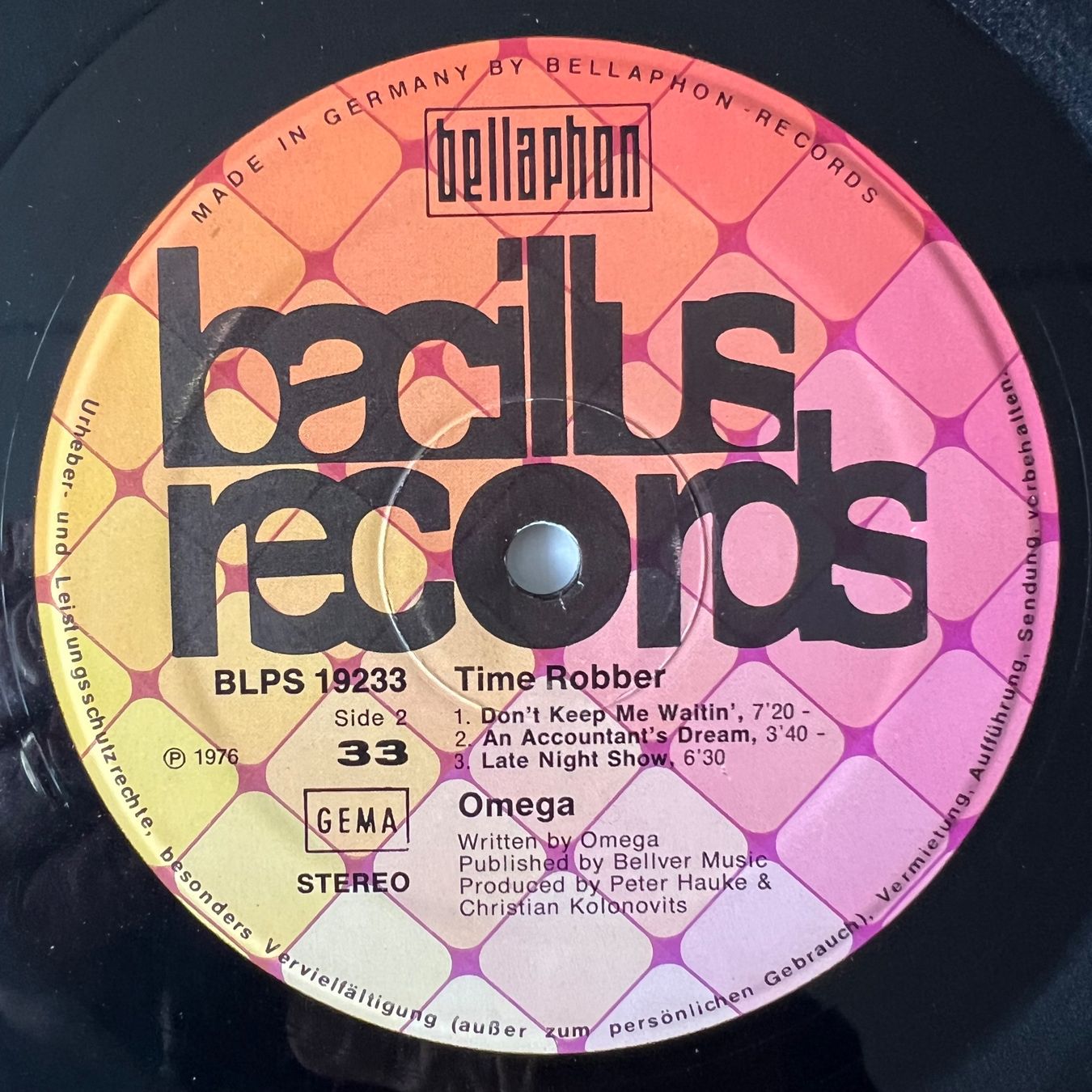 Dischi in vinile: Omega - Time Robber / 1. D-Press. 1976 – Usato da Gais venduto da soundcave57 3