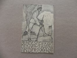 Private Schweiz 1.August Bundesfeier Karte von Jahr 1915