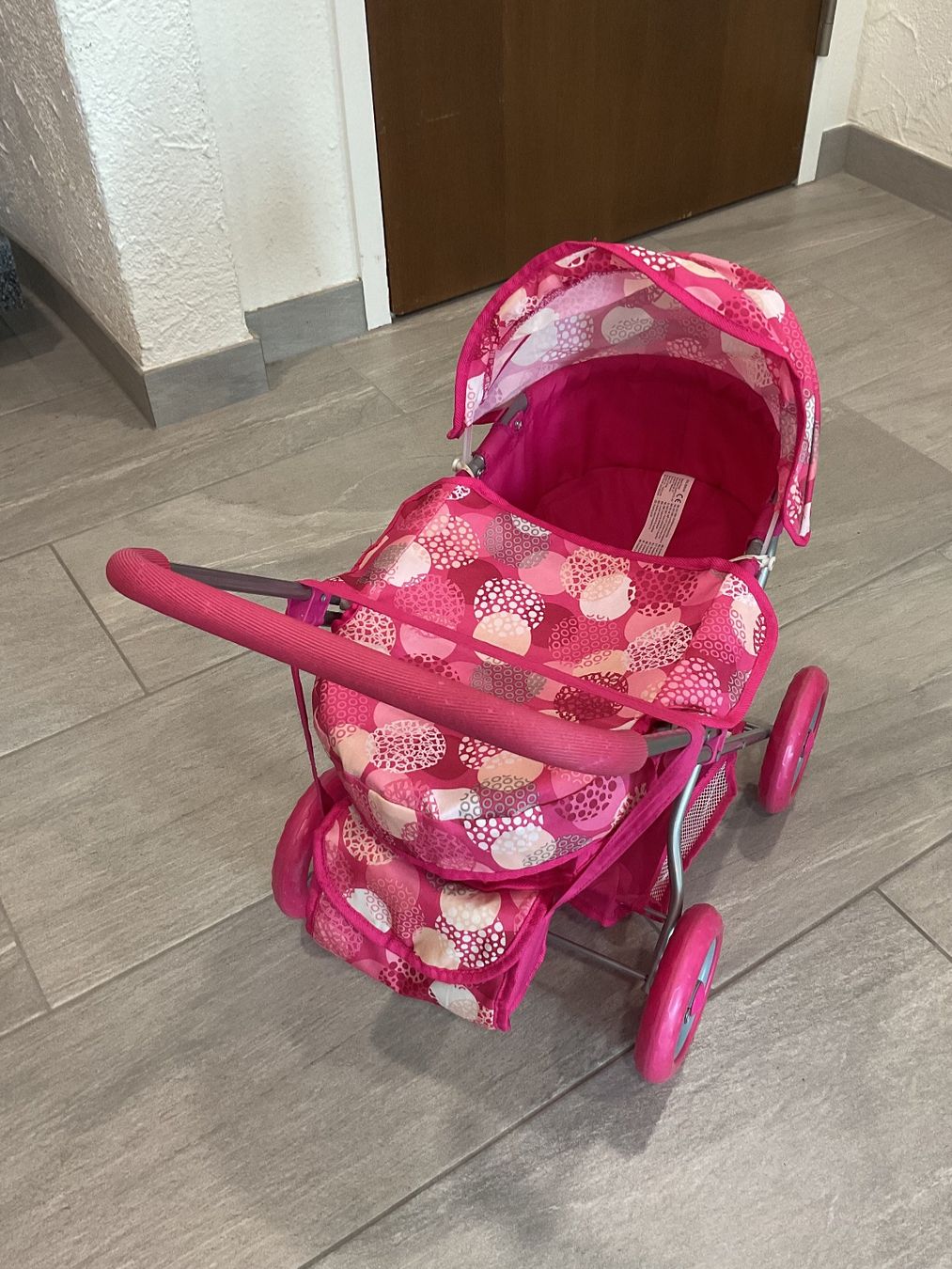 Carrozzine per bambole: Puppenwagen, rosa, mit Zubehör – Usato da Anglikon venduto da vanbecheren 1
