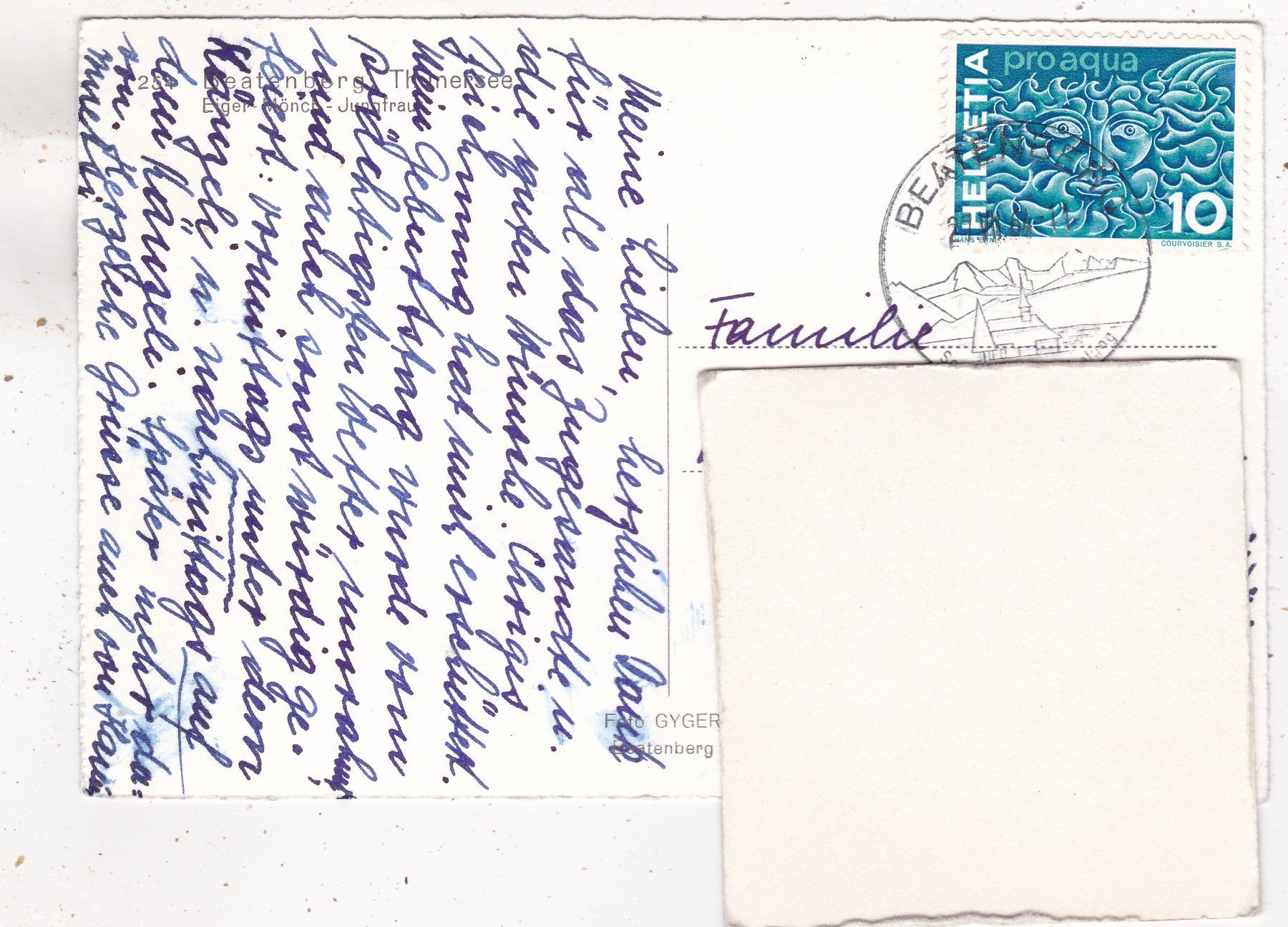 Cartoline postali: Beatenberg Eiger Mönch Junfgrau 1964 – Usato da Herisau venduto da Lisegrat2008 1