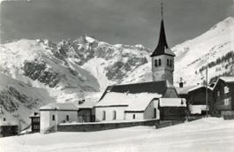Bellwald  VS  ob Fiesch    mit Wannenhorn       um 1963