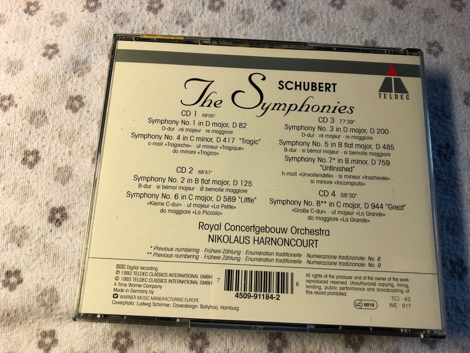 CD: Schubert: The Symphonies - CD Box-Set – Usato da Schübelbach venduto da Bemafaja 6