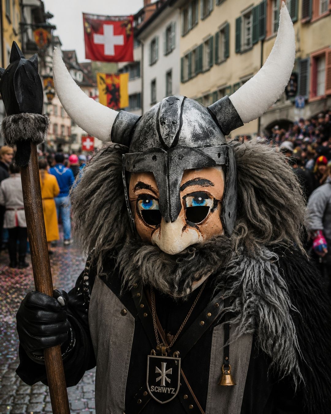 Maschere: Einzigartige handgemachte Wikinger Larve – Usato da Schaffhausen venduto da Jannicstrc 1