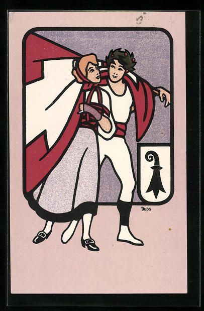 Cartoline postali: Basel, 56. Eidgen. Turnfest 1912, Turner – Usato da Berlin venduto da bartko-reher