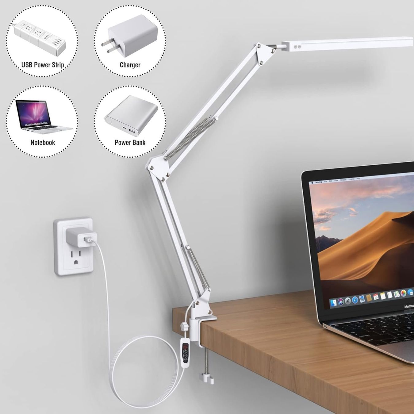 Lampade: Schreibtischlampe LED Dimmbar – Nuovo e nell'imballaggio originale da Nuglar venduto da SaleRitter 1